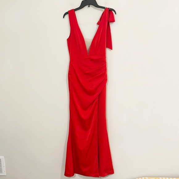 Lovers + Friends Revolve Patrick red formal cocktail maxi dress women size XS - Picture 6 of 11